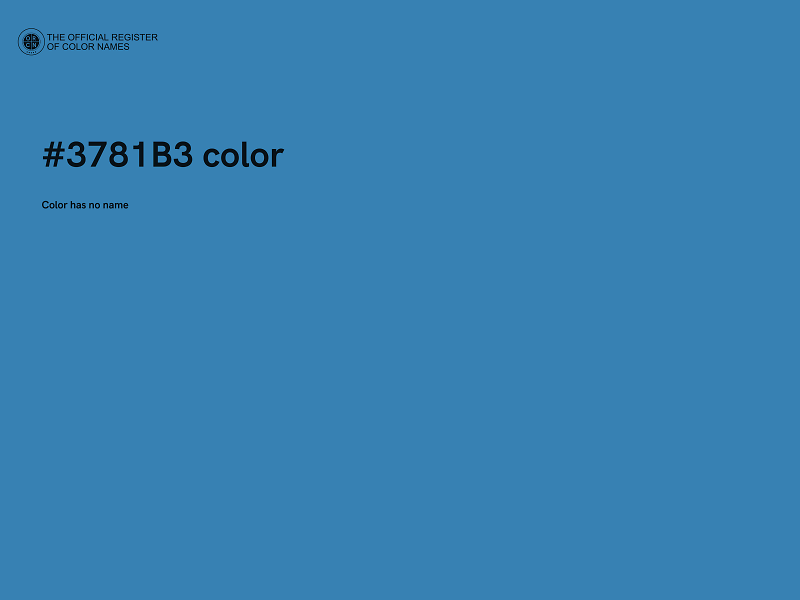 #3781B3 color image