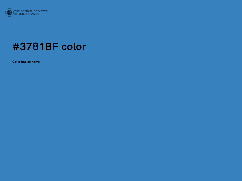 #3781BF color image