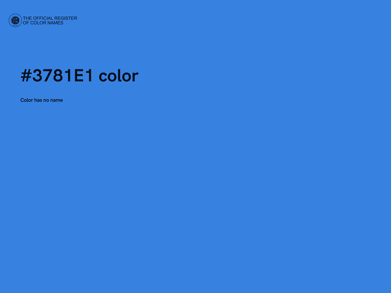 #3781E1 color image