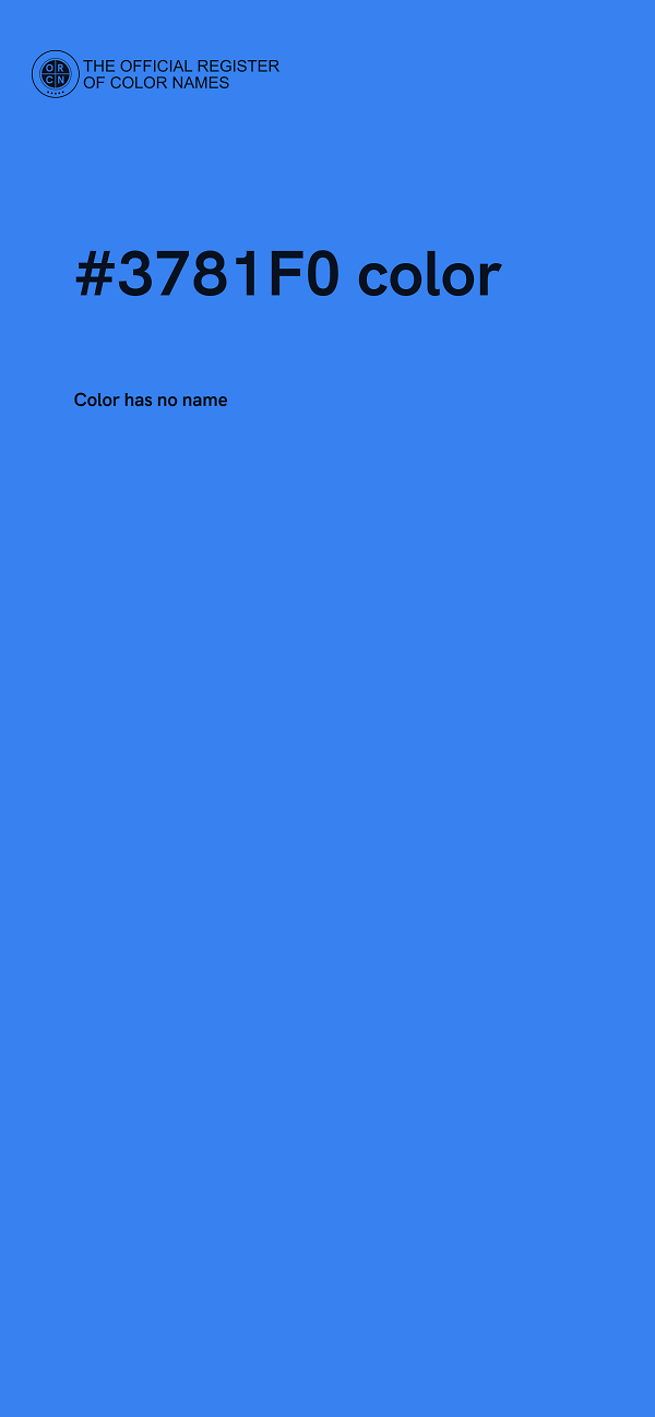 #3781F0 color image