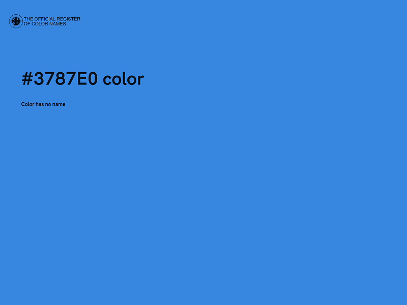 #3787E0 color image