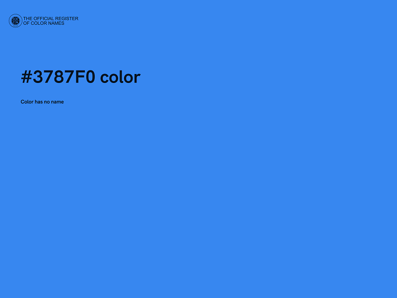 #3787F0 color image