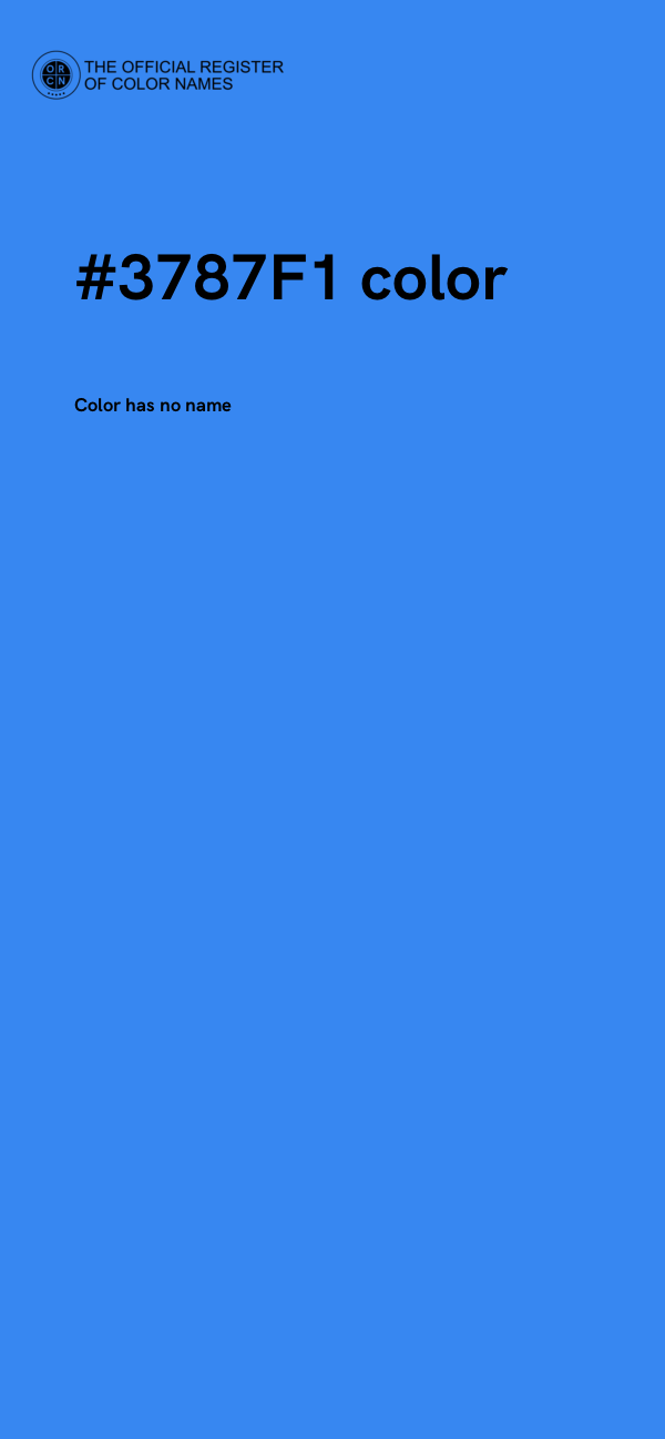 #3787F1 color image