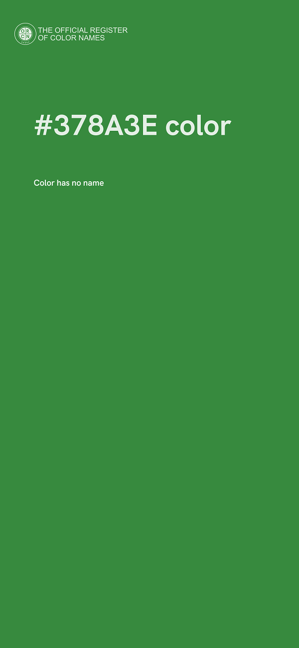 #378A3E color image