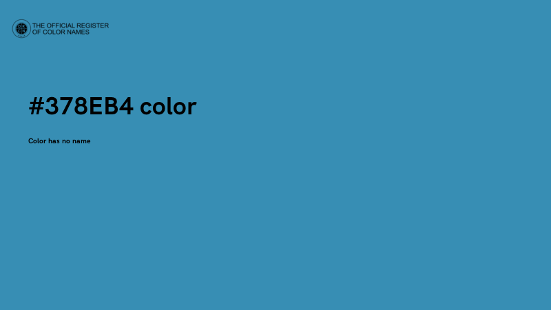 #378EB4 color image