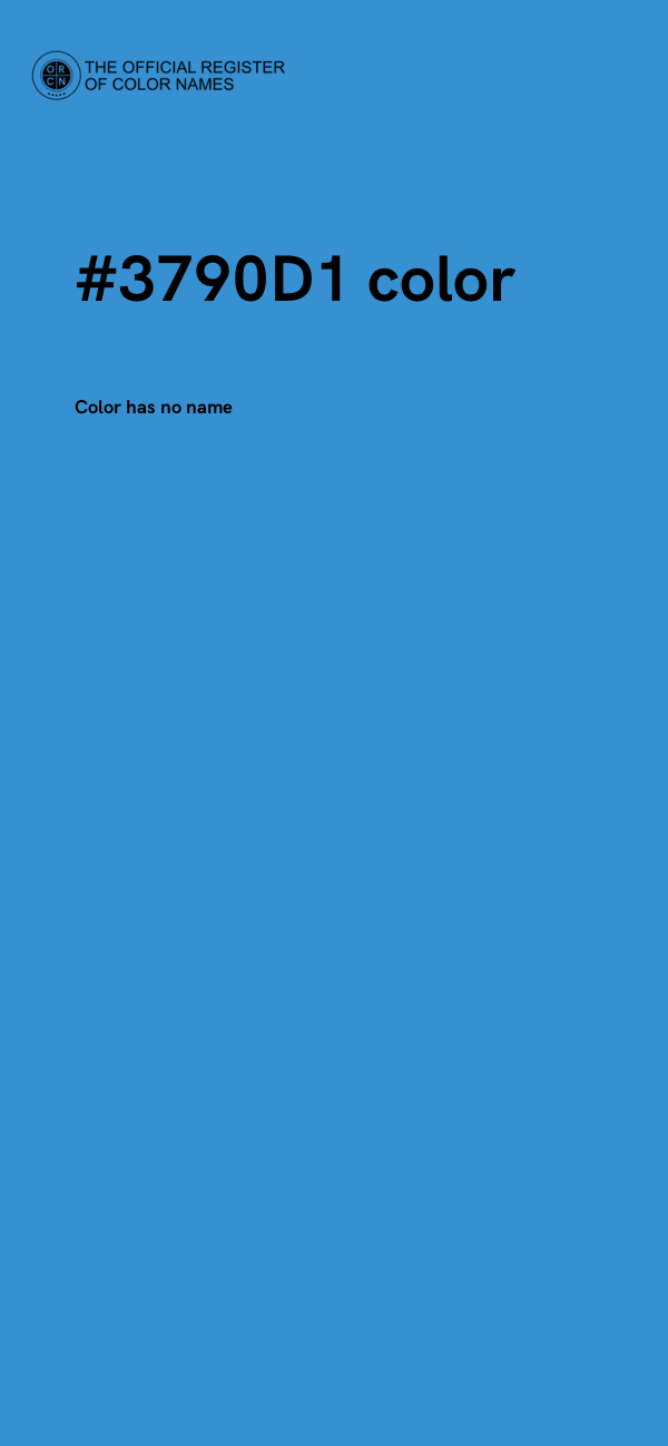 #3790D1 color image