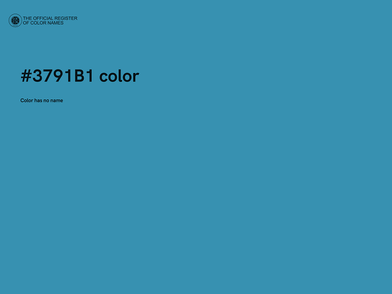 #3791B1 color image