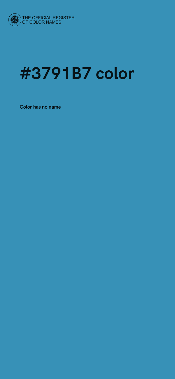 #3791B7 color image