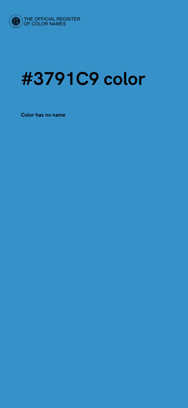 #3791C9 color image