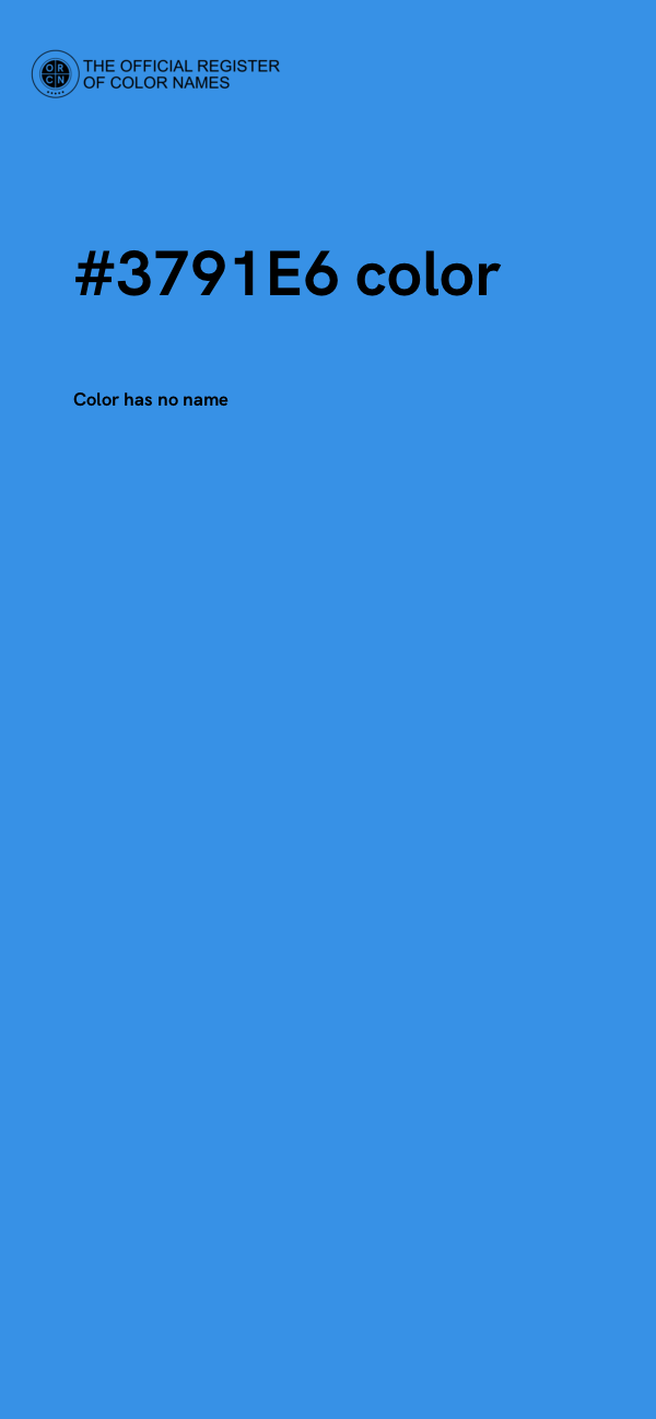 #3791E6 color image