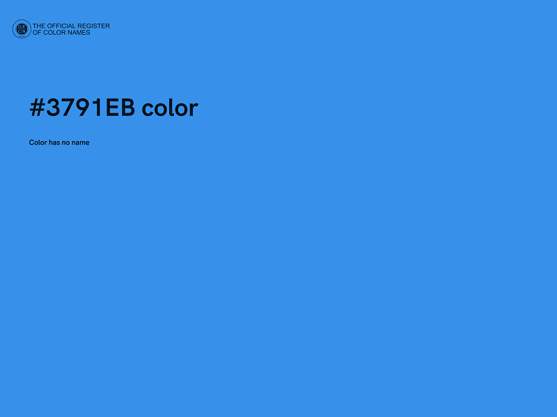 #3791EB color image