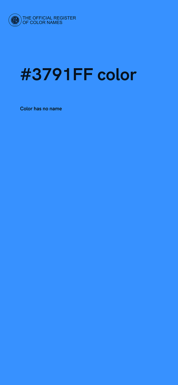 #3791FF color image