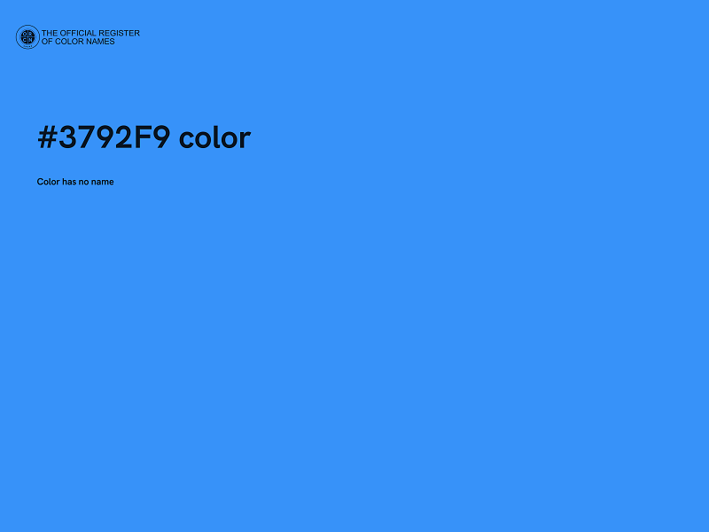 #3792F9 color image