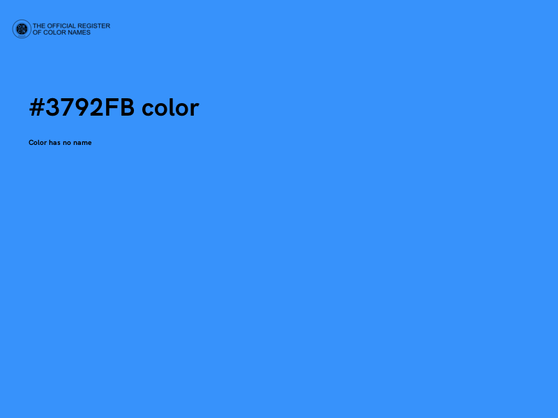 #3792FB color image