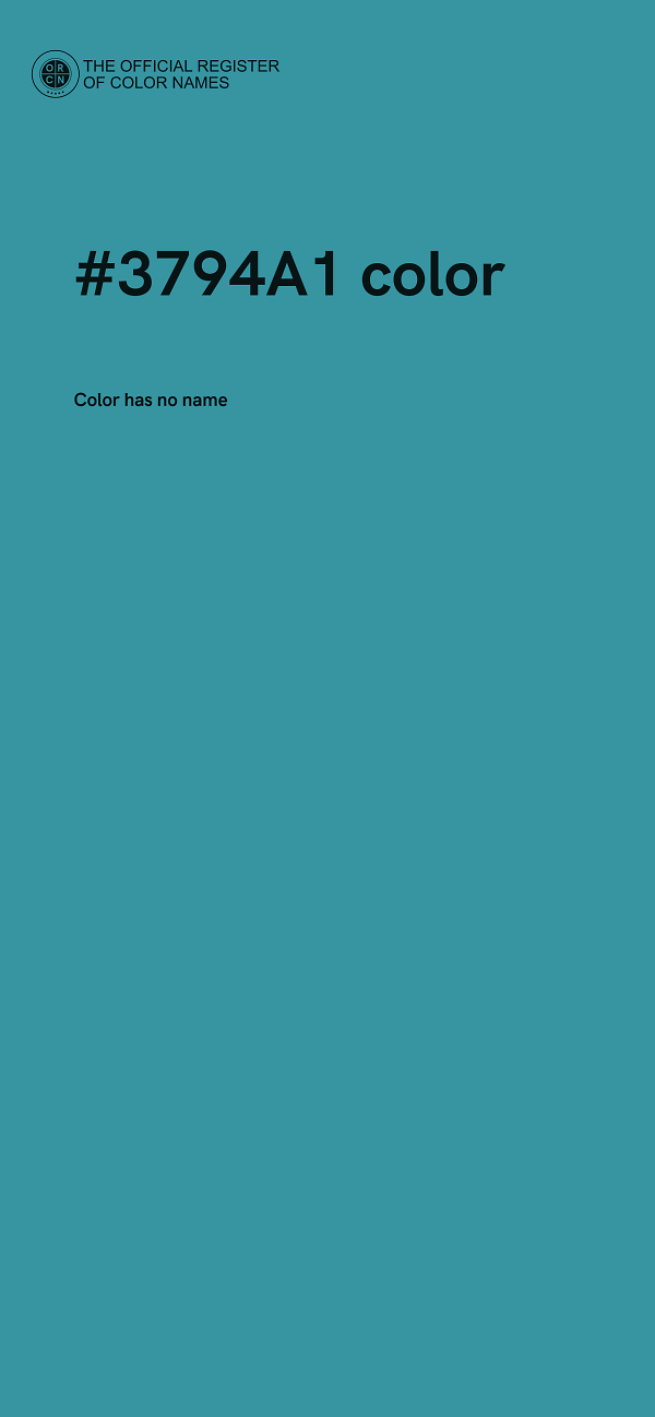#3794A1 color image