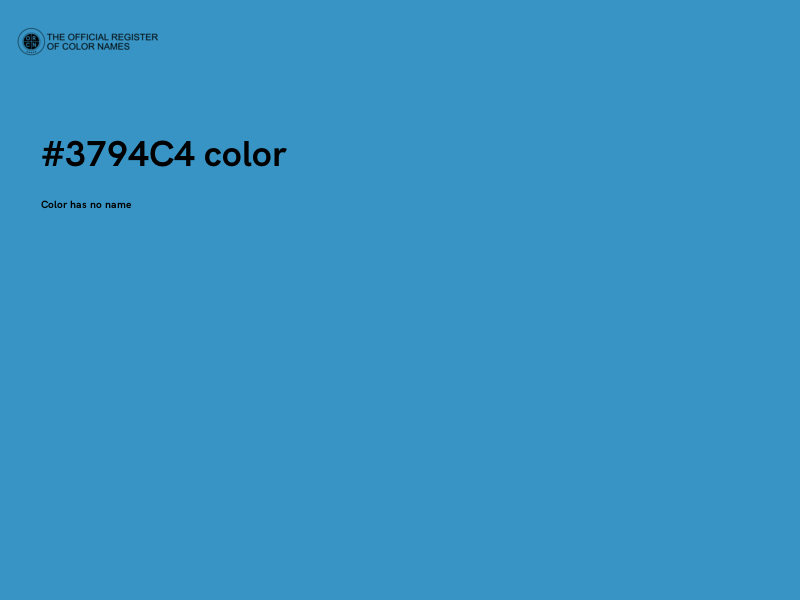#3794C4 color image
