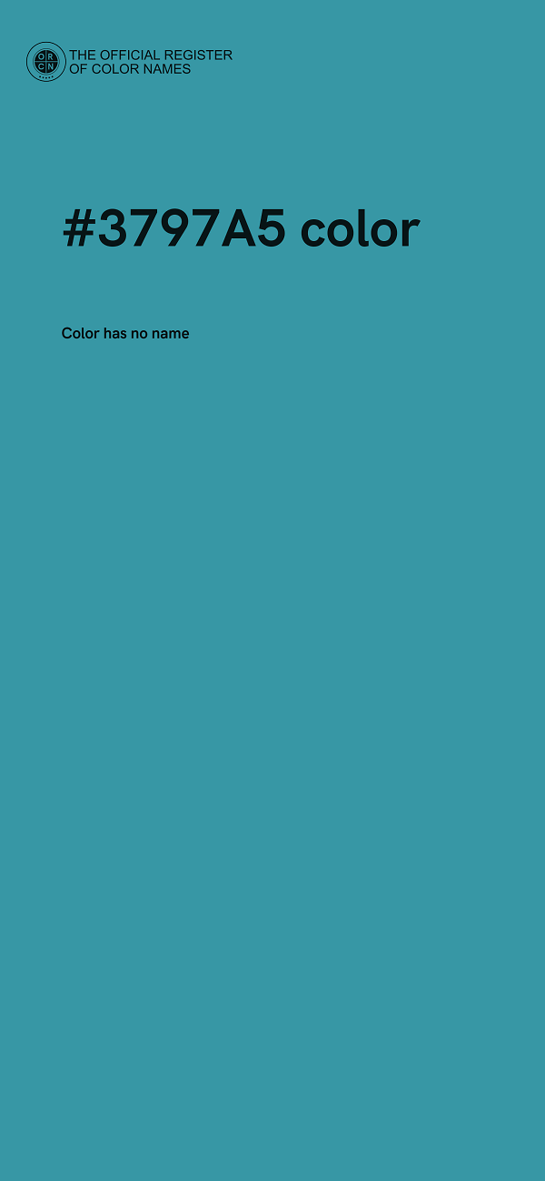 #3797A5 color image