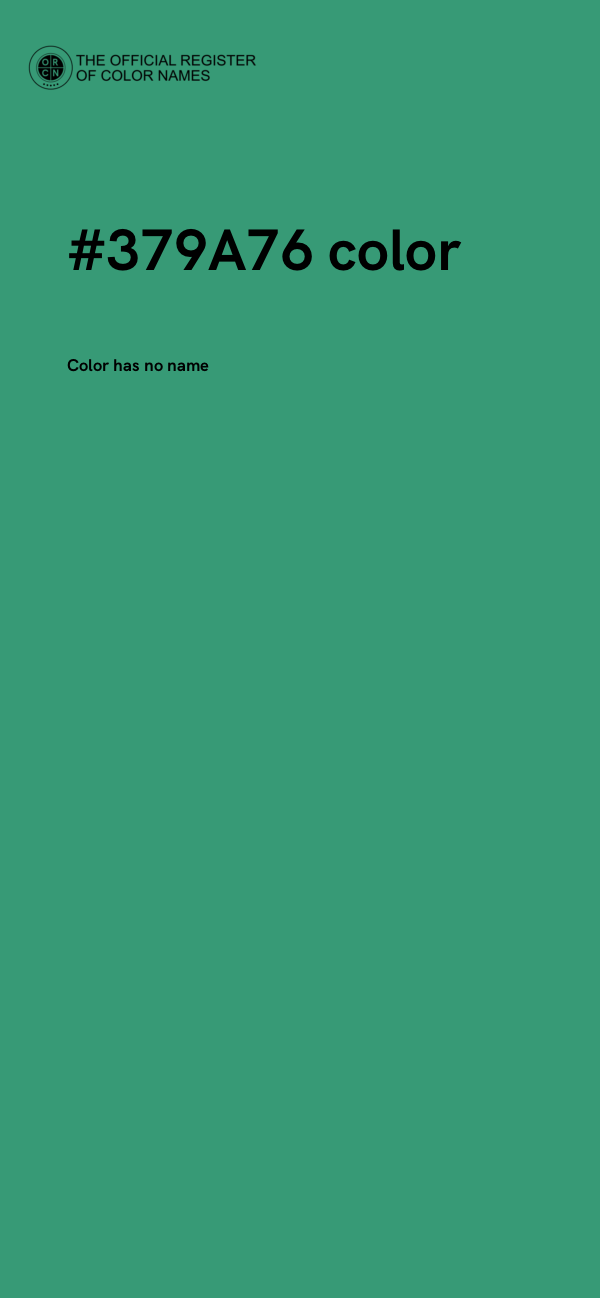 #379A76 color image
