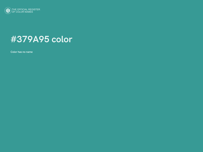 #379A95 color image