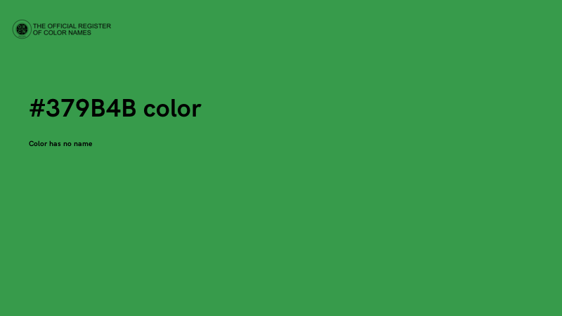 #379B4B color image