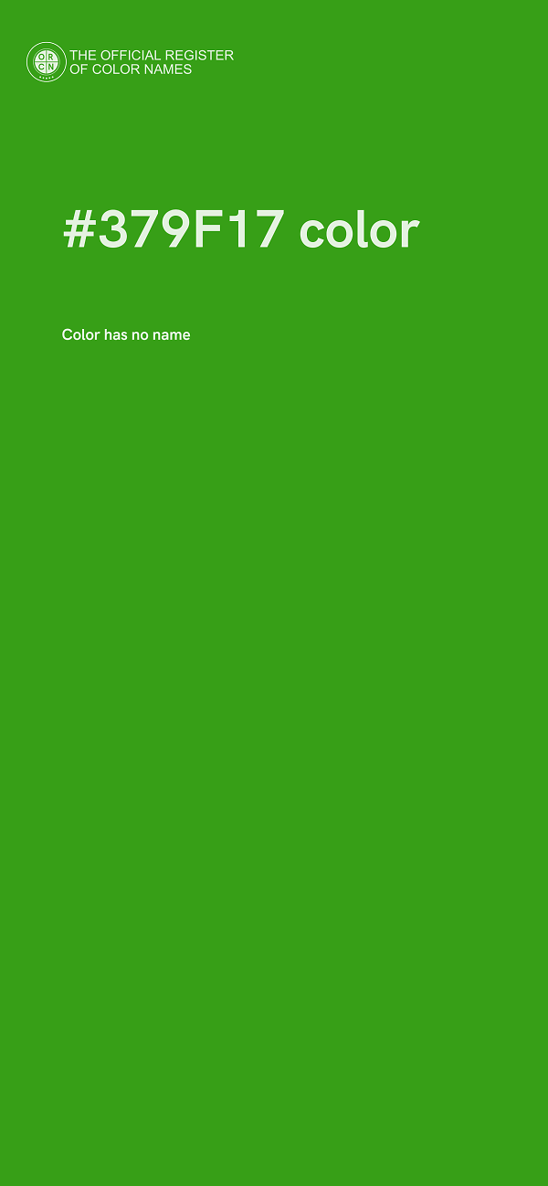 #379F17 color image