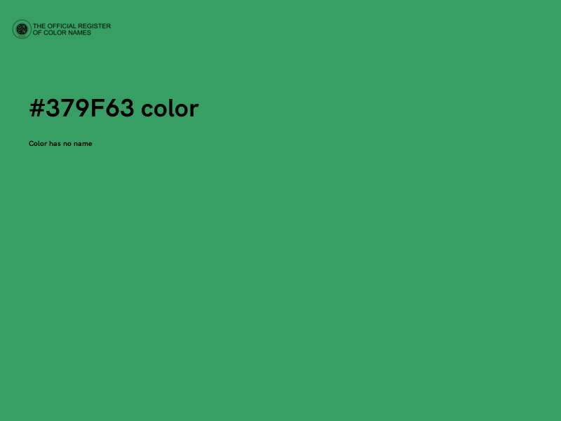 #379F63 color image