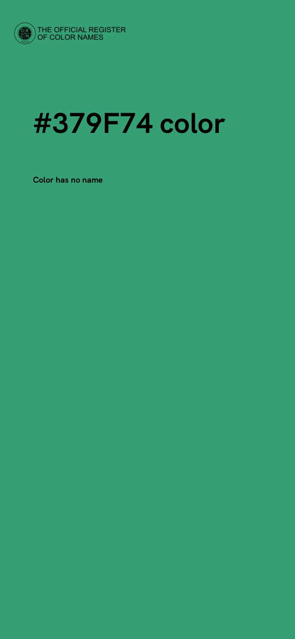 #379F74 color image