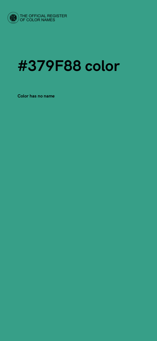 #379F88 color image