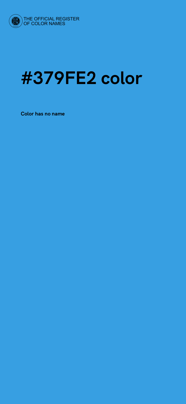 #379FE2 color image
