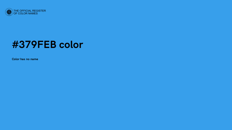 #379FEB color image