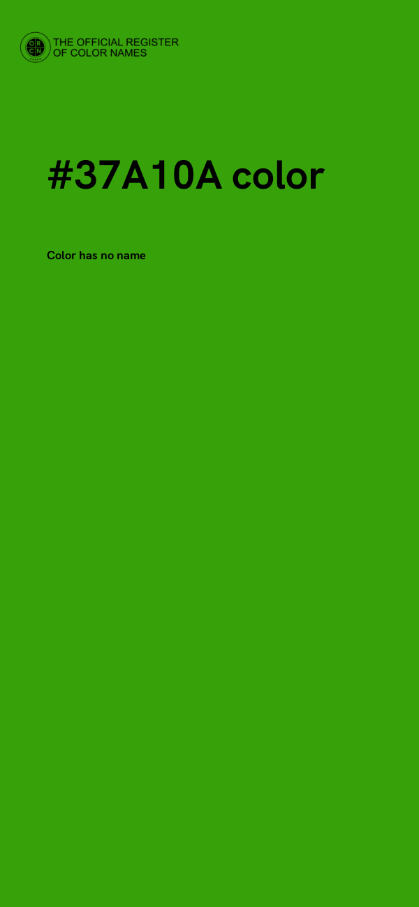 #37A10A color image