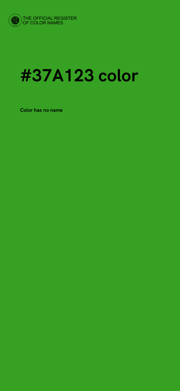 #37A123 color image
