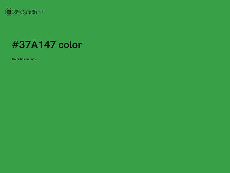 #37A147 color image