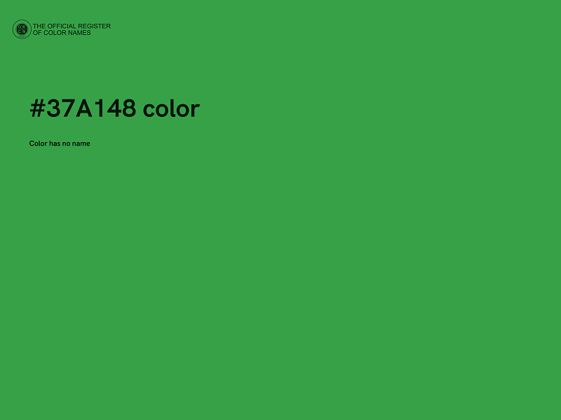 #37A148 color image