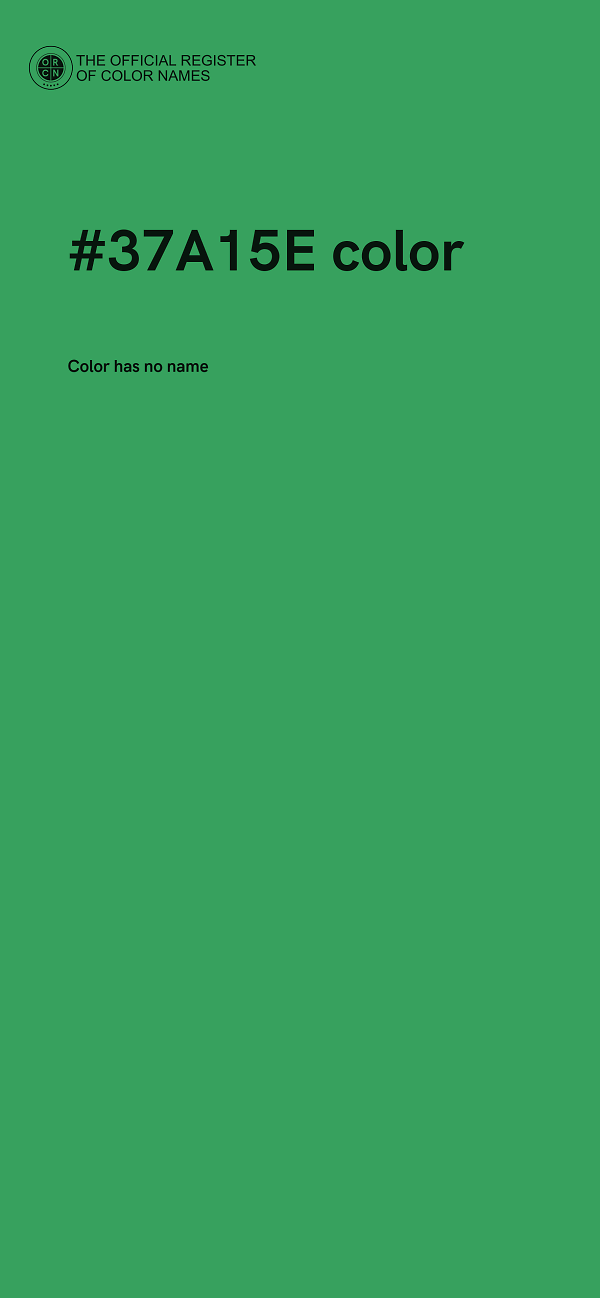 #37A15E color image