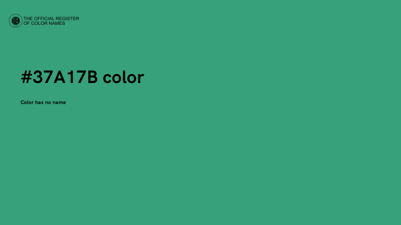 #37A17B color image