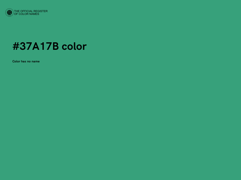 #37A17B color image