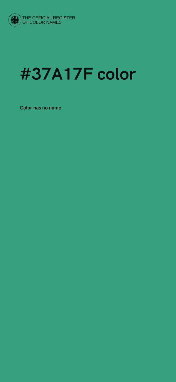 #37A17F color image