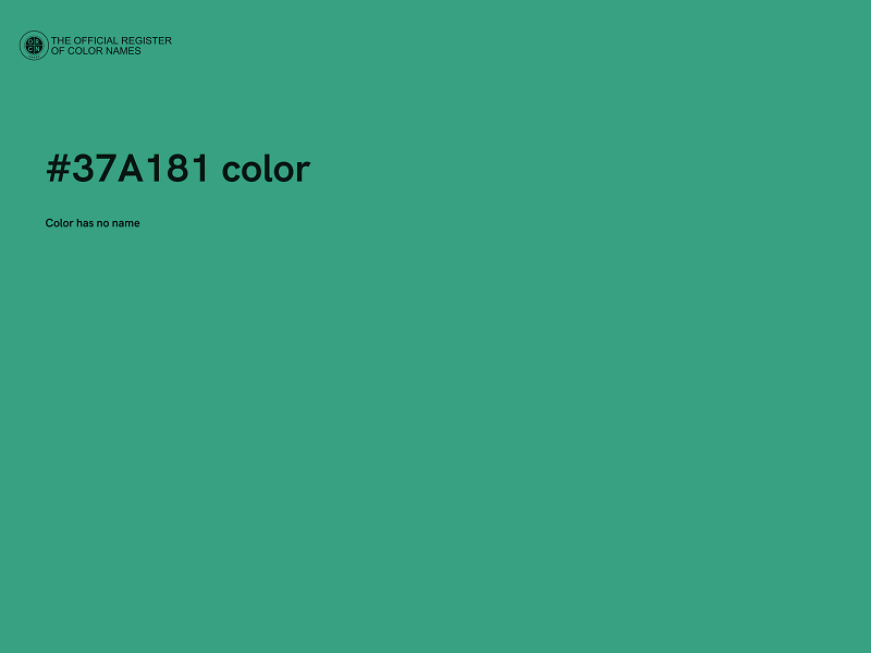 #37A181 color image