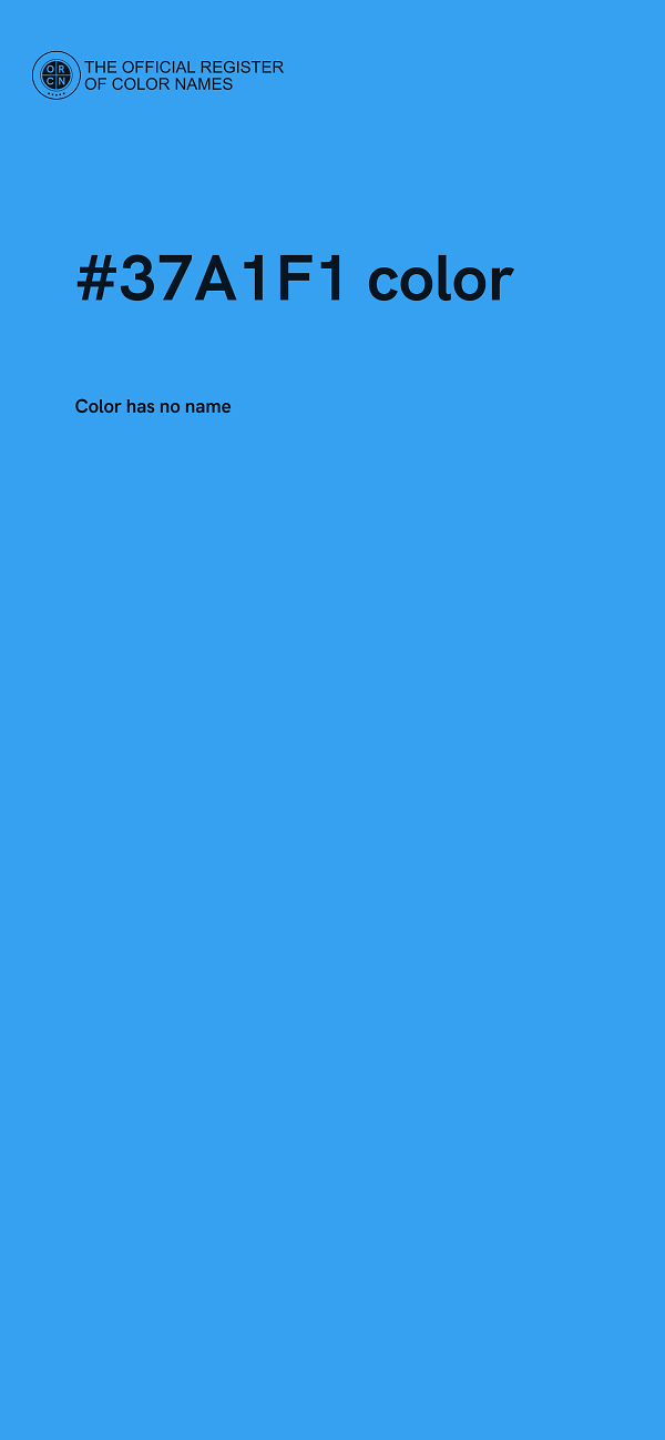 #37A1F1 color image