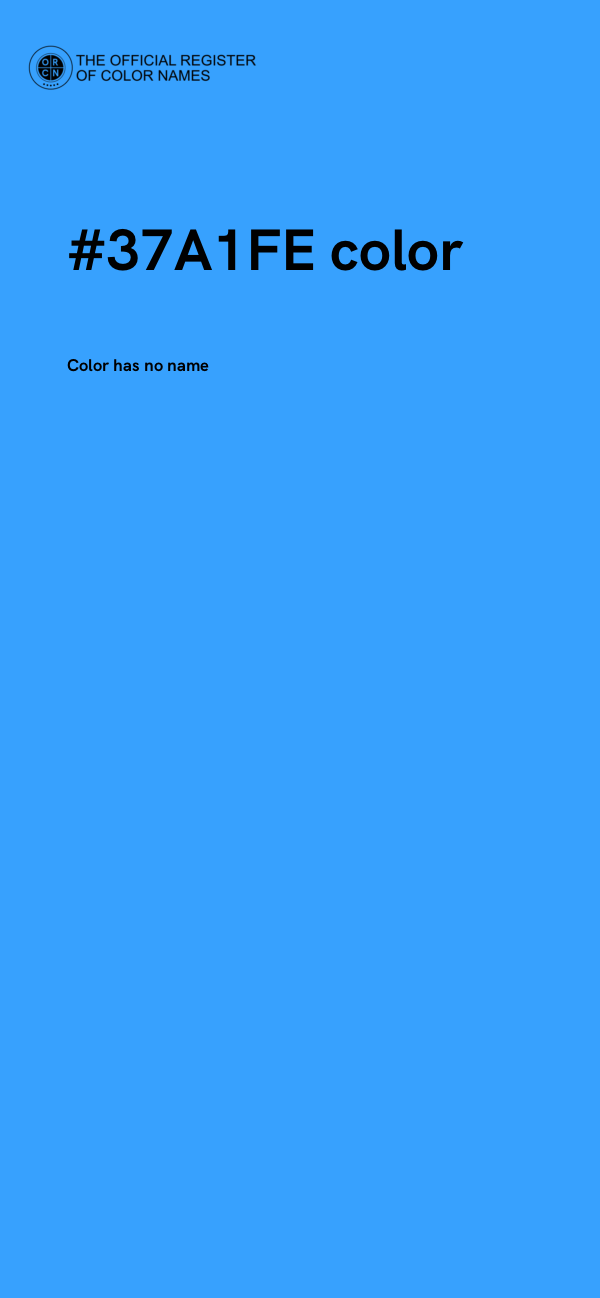 #37A1FE color image