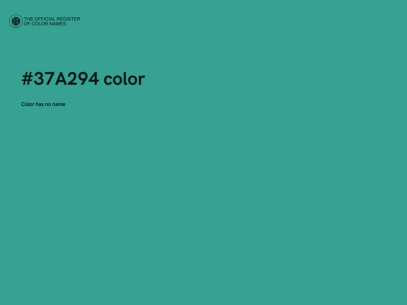 #37A294 color image