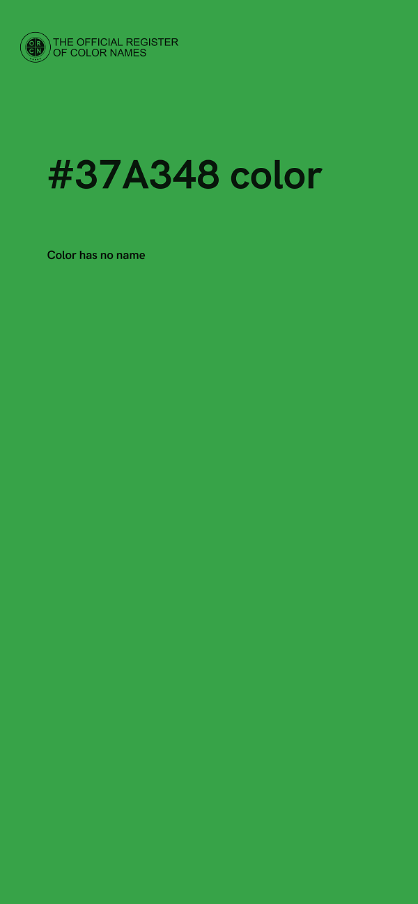 #37A348 color image