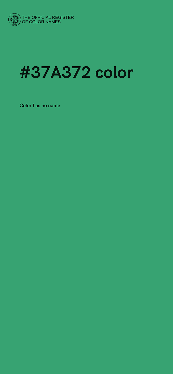 #37A372 color image