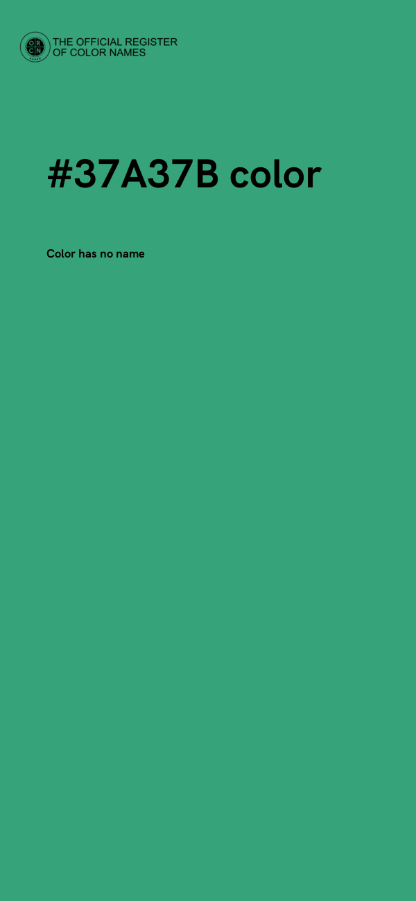 #37A37B color image
