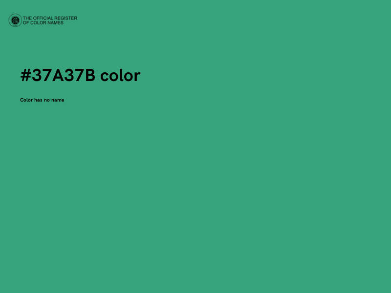 #37A37B color image