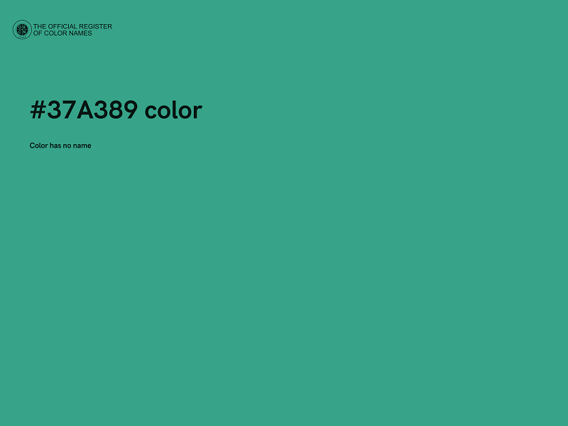 #37A389 color image
