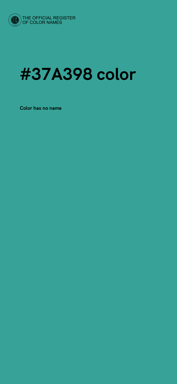 #37A398 color image