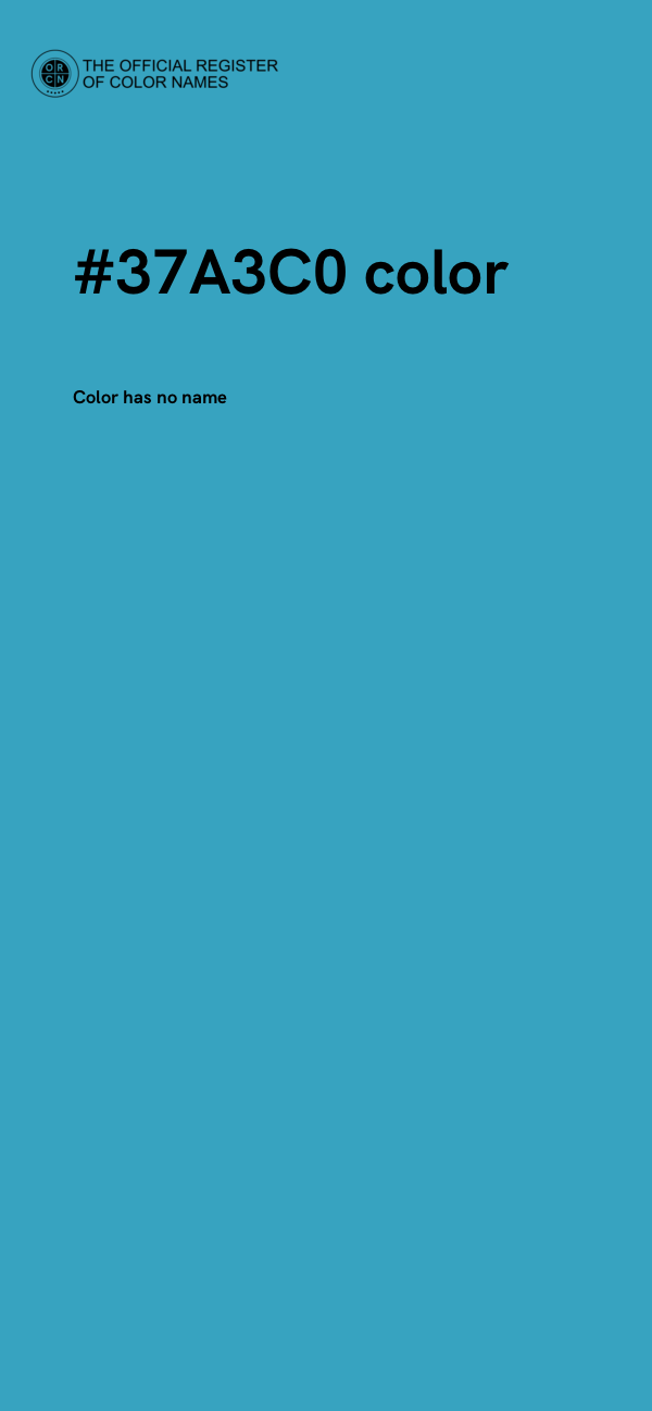 #37A3C0 color image