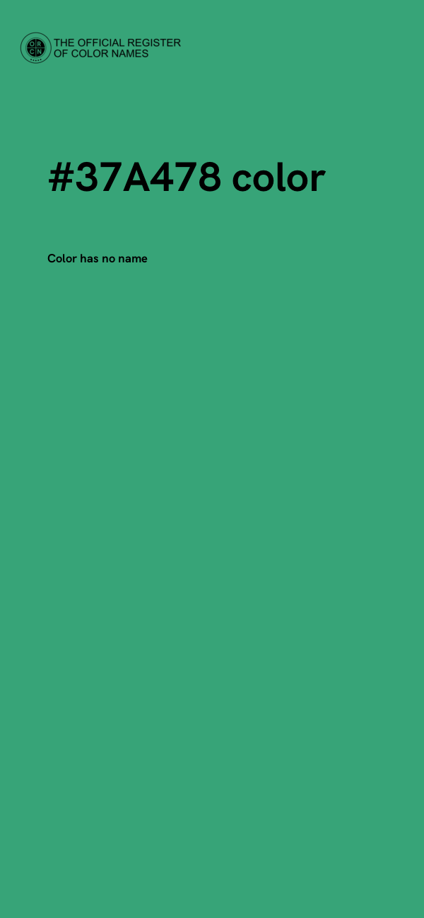 #37A478 color image